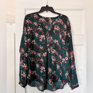 Pre-owned Torrid Floral Blouse Size 1
